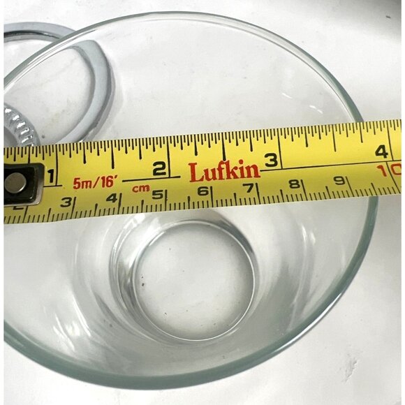 MCM Irvinware Chrome-Plated Glass Condiment Caddy Set W/3 Glass Cups Spoons USA - Picture 8 of 9